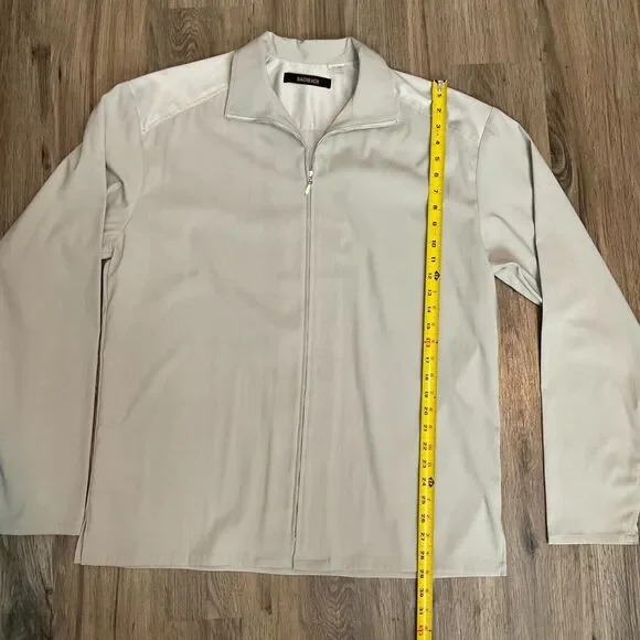 Bachrach Jacket Full Zip Made in USA Size XL Gray‎ EUC - Picture 8 of 8